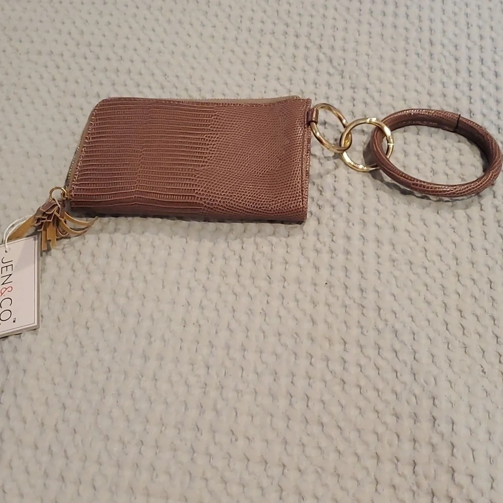 Liv ~ Lizard Bangle Wristlet/Wallet - Mauve (39)